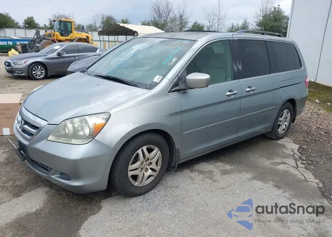 2006 Honda Odyssey Ex z USA, uszkodzony, nr VIN 5FNRL38426B098532